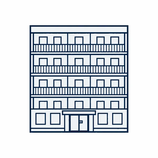 マンションの建物イラスト