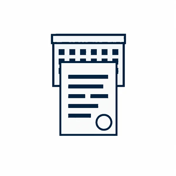 握手と承認書類のイラスト