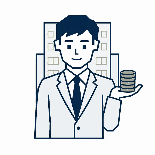 中間業者のイラスト